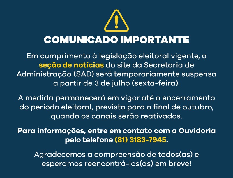 Aviso Importante - SAD